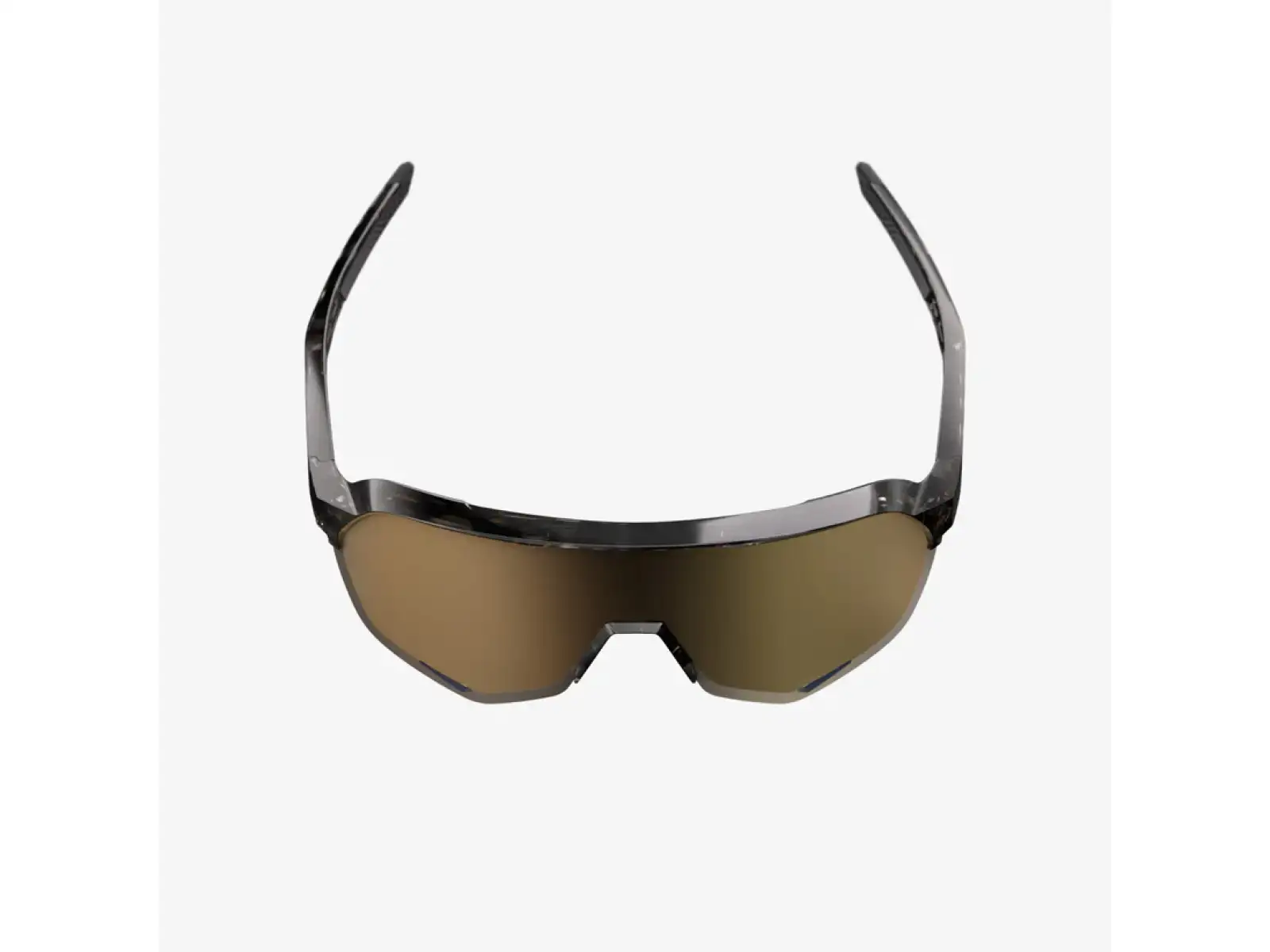 100% S2 slnečné okuliare Gloss Black Havana/Soft Gold Mirror