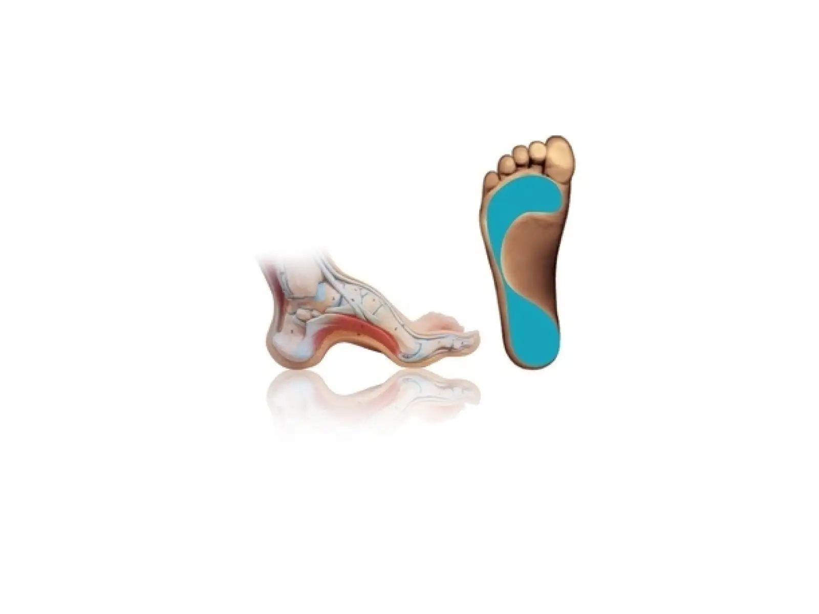 Sidas 3feet Comfort CZ Vložky do topánok s vysokým oblúkom 1 pár