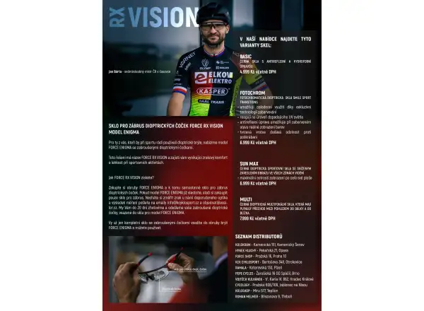 Force RX Vision Fotodioptrické sklo fotochromatické