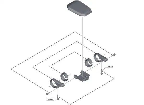 Shimano STePS SC-E6010 displej + objímka 31,8 mm