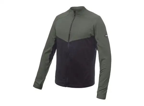 Sensor Coolmax Thermo pánska mikina čierna/Olive Green