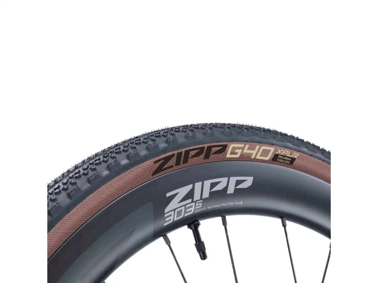 Štrková pneumatika Zipp G40 XPLR 40-622 black/brown