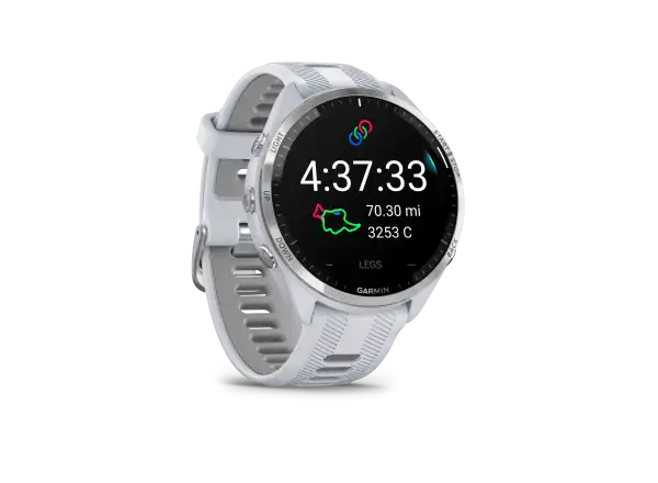 Garmin Forerunner 965 smart hodinky Silver Titan/White