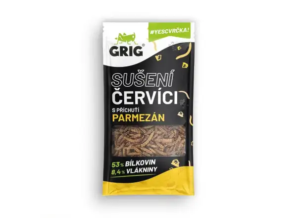 Grig sušenie červíci Parmezán 13 g