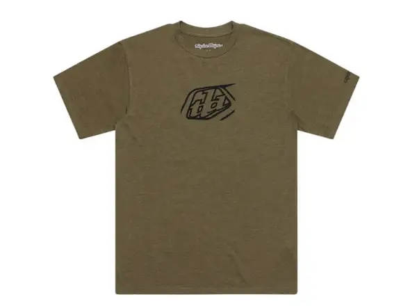 Troy Lee Designs Badge tričko krátky rukáv Olive Heather
