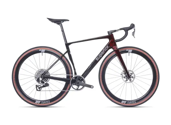 Superior XR 9.9 GR gravel bicykel Matte Carbon/Gloss Red