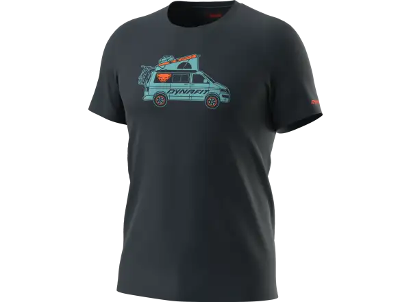 Dynafit Graphic Cotton pánske tričko krátky rukáv Blueberry/Dynavan