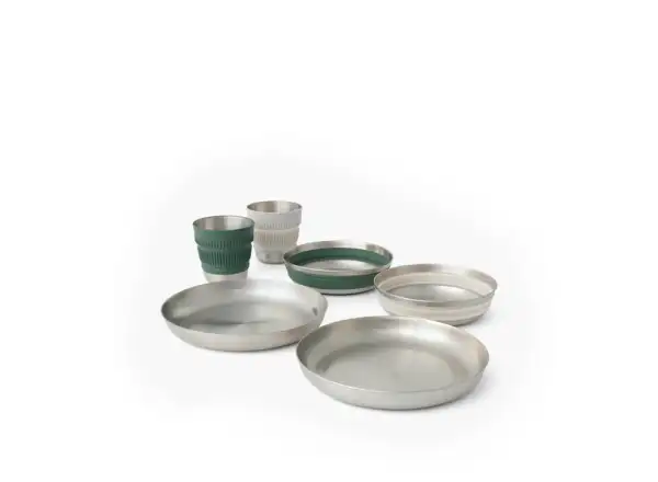 Sea to Summit Detour Stainless Steel Dinnerware Set 6 dielna sada riadu