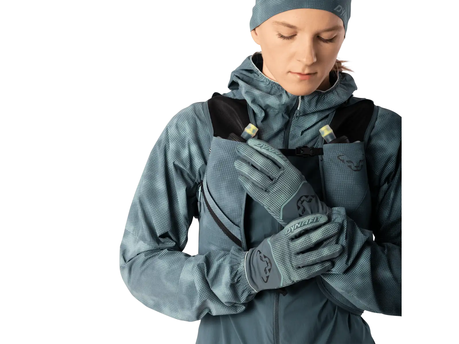 Dynafit Trail 6 Reflective bežecká vesta Cinder/Smoke Blue