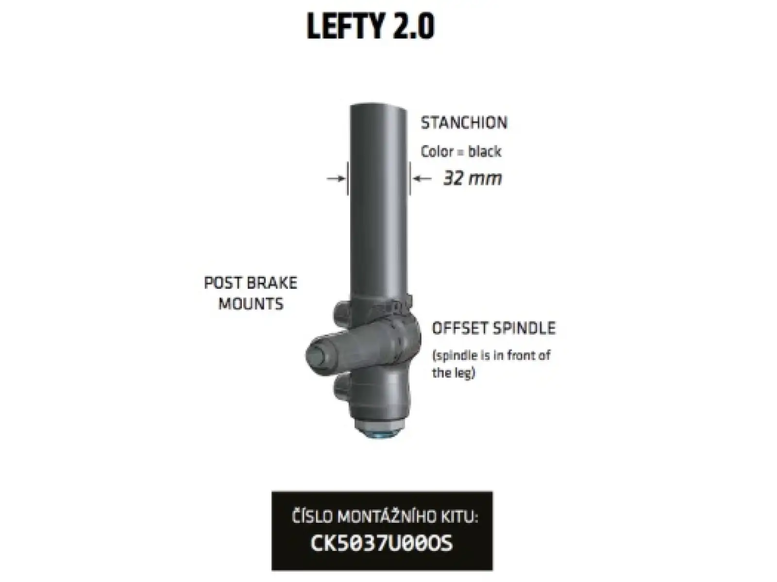 Cannondale 2Spring Air upgrade kit pre Lefty SuperMax 1.0 36mm (CK5027U00OS)