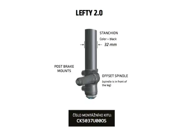 Cannondale 2Spring Air upgrade kit pre Lefty SuperMax 1.0 36mm (CK5027U00OS)