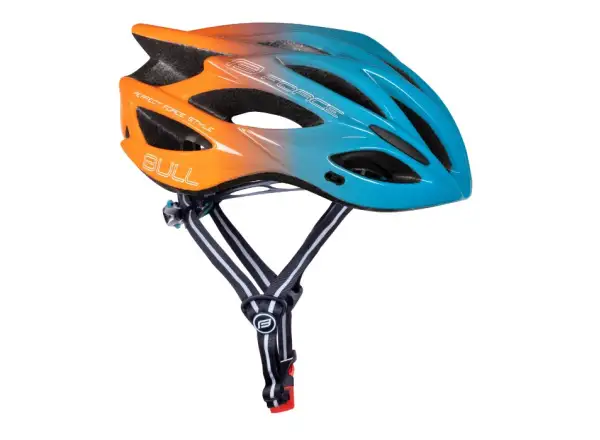 Force Bull Hue cyklistická prilba modrá/oranžová