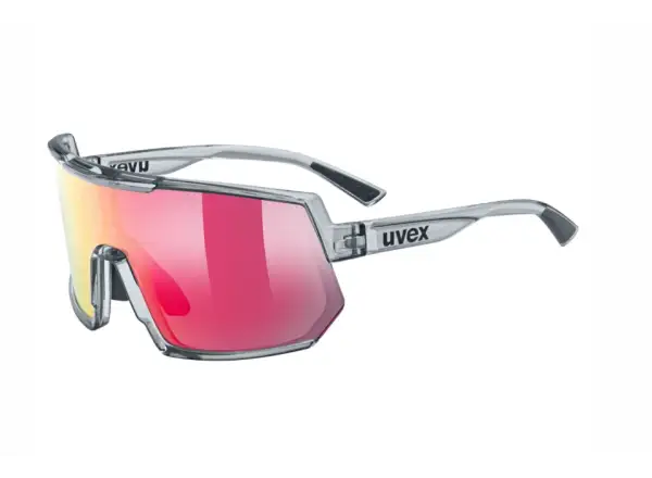 Uvex Sportstyle 235 okuliare Smoke Transparent/Mirror Red