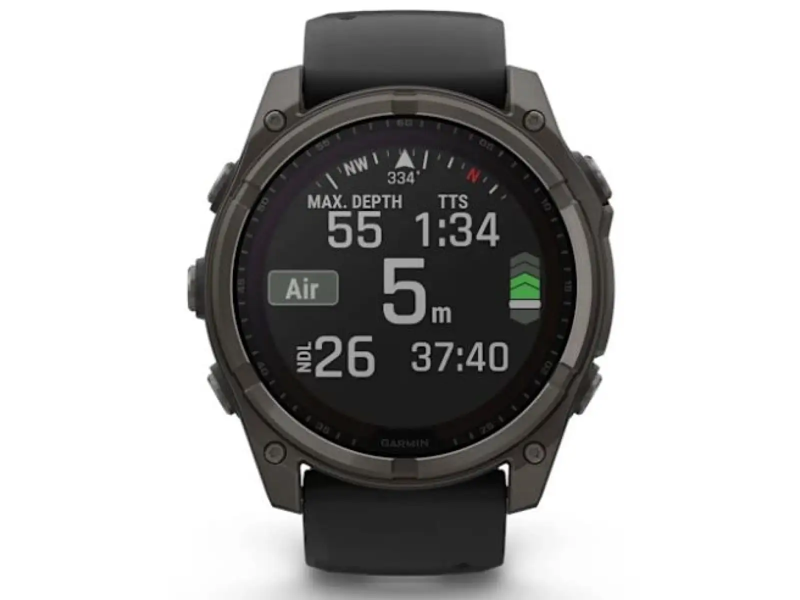 Garmin fenix 8 - 51 mm Solar Sapphire inteligentné hodinky Carbon DLC Titanium Black/Pebble Gray