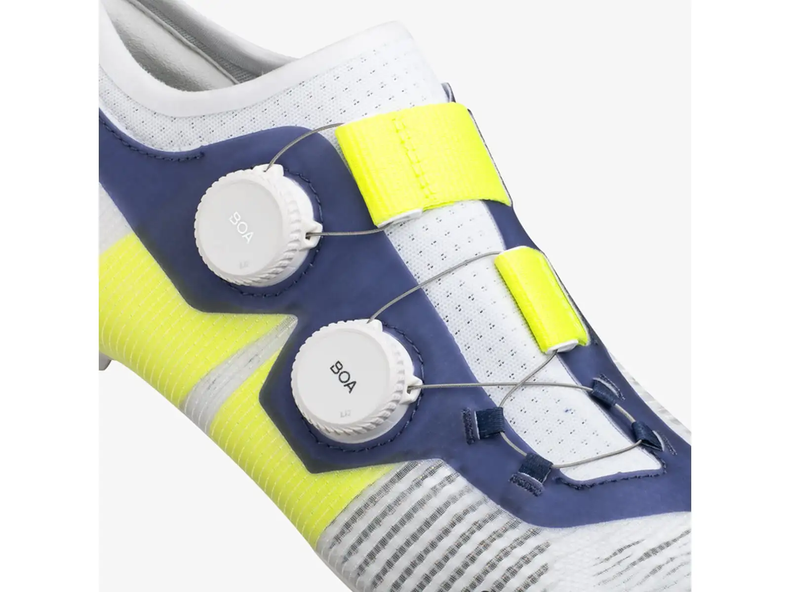 Cestné tretry Fizik Vento Vega Carbon (biela/žltá fluo)