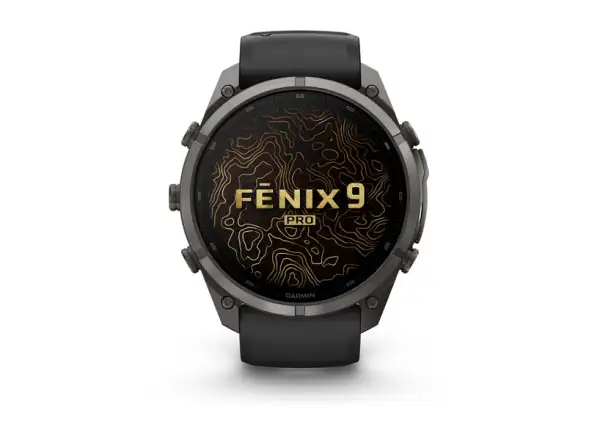 Garmin Fénix 9 Pro inReach 47 mm inteligentné hodinky Carbon gray DLC Titanium Black/Pebble gray