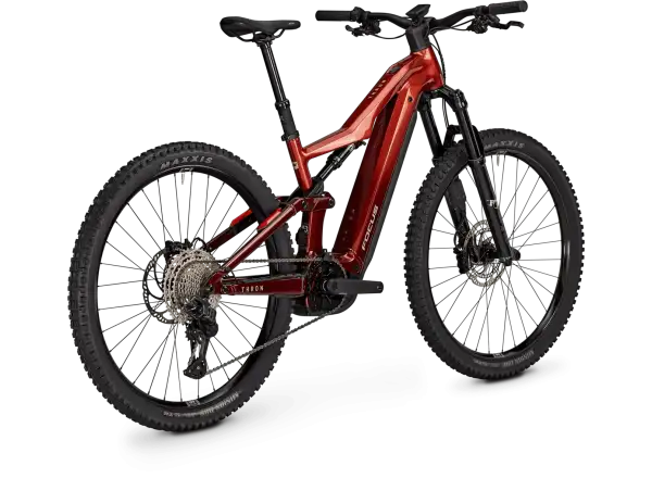 Focus THRON 9 800Wh celoodpružený elektrobicykel Maroonred / Darkmaroon