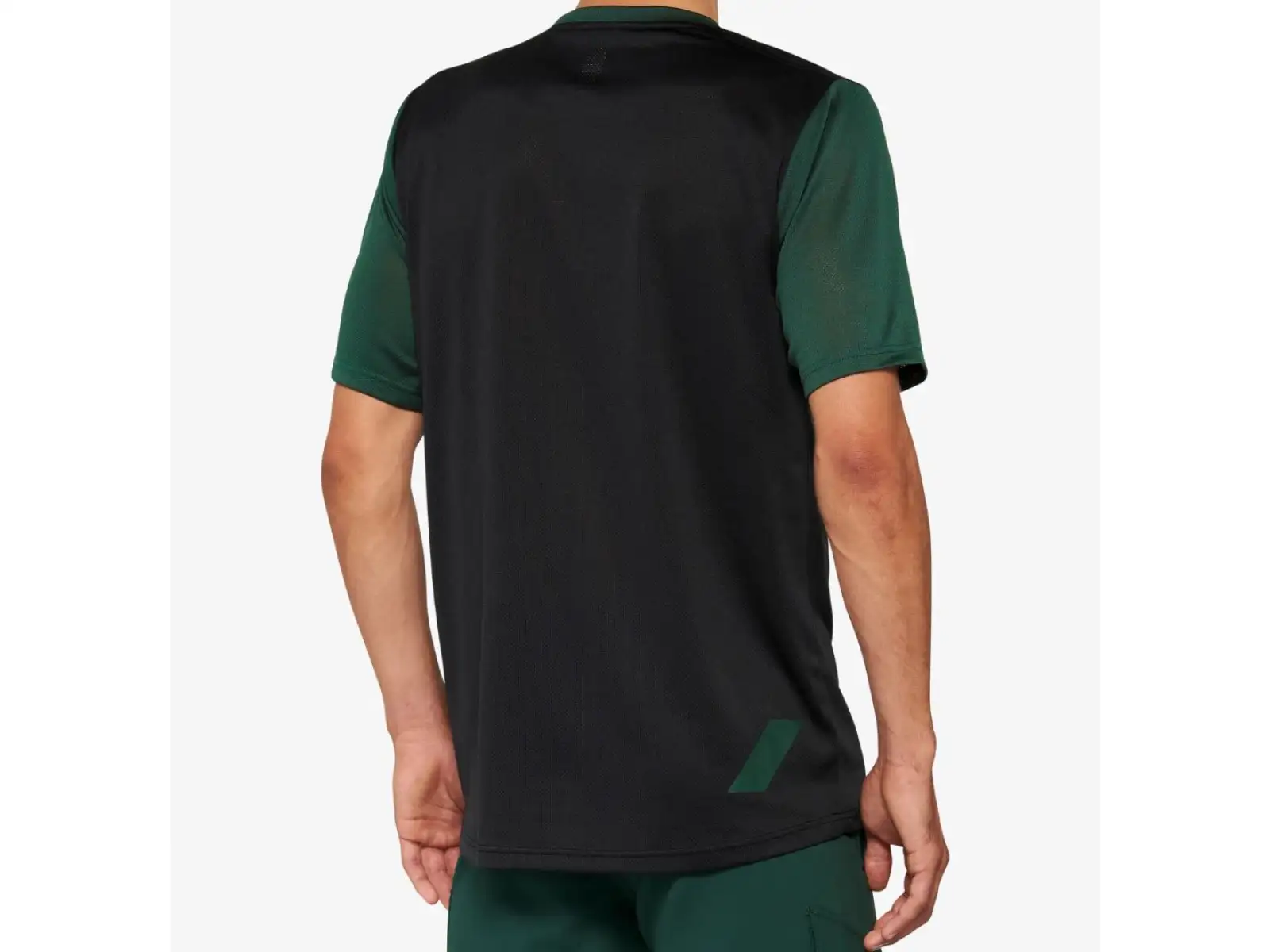 100% Ridecamp pánsky dres s krátkym rukávom Black/Forest Green