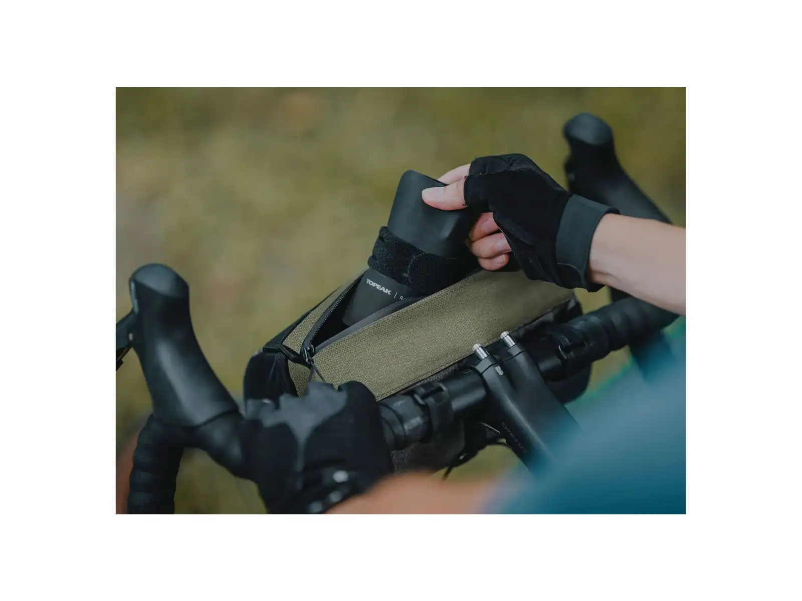 Topeak Tubular BarBag brašňa na riadidlá Green