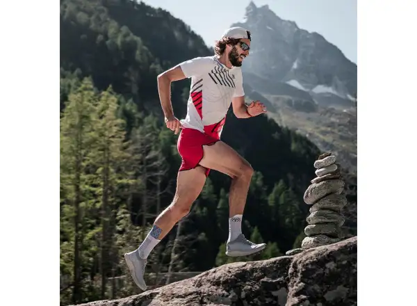 Sidas Run Anatomic Crew bežecké ponožky biela