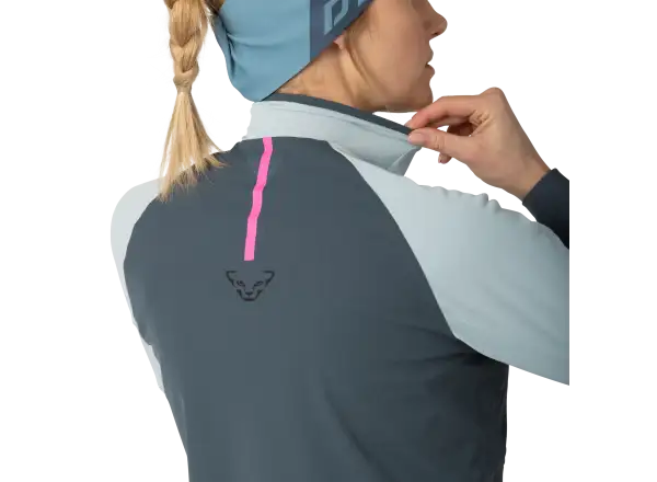 Dynafit Alpine 1/2 Zip dámske tričko dlhý rukáv Cloud Blue