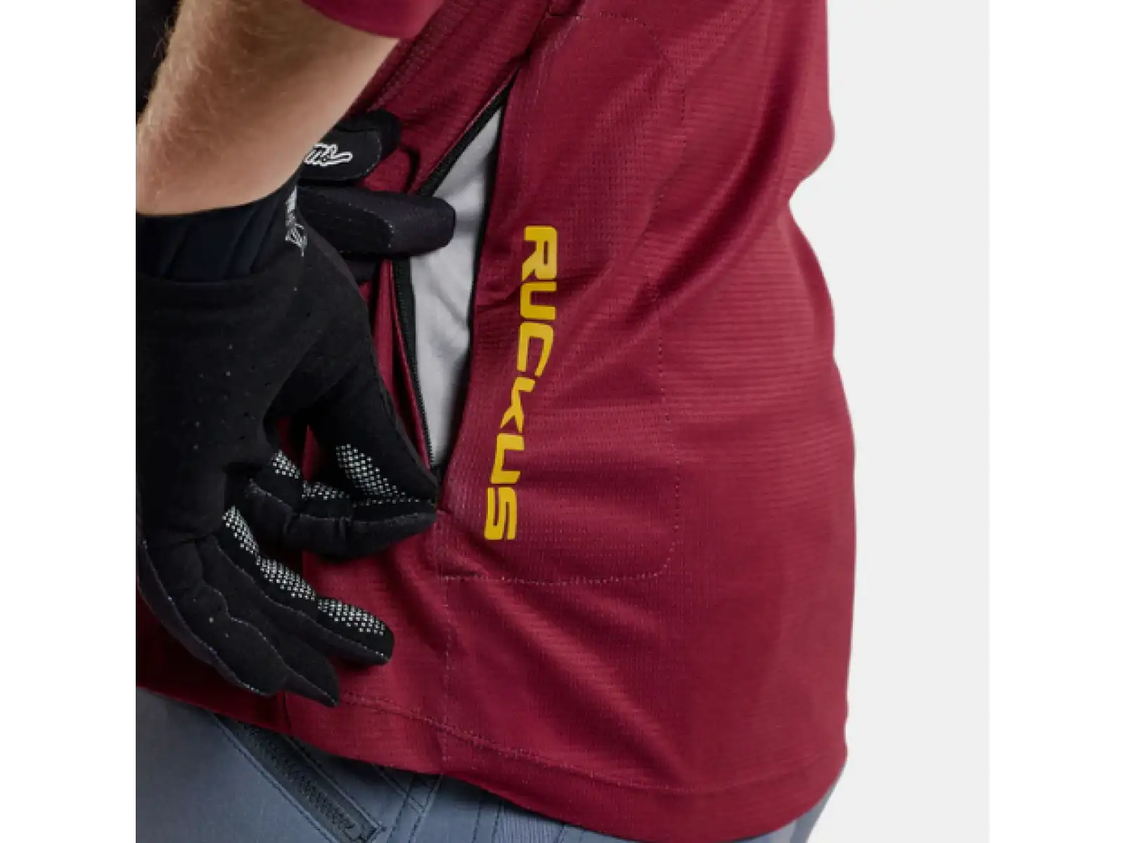 Troy Lee Designs Ruckus Spun pánsky dres 3/4 rukáv Oxblood
