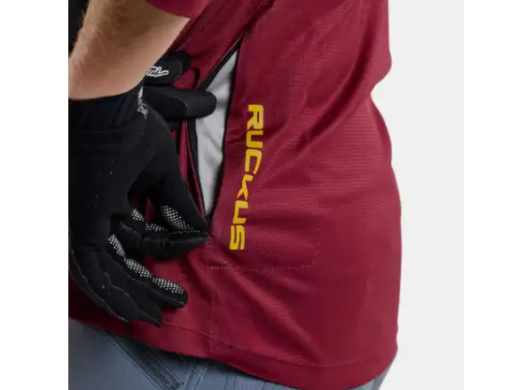 Troy Lee Designs Ruckus Spun pánsky dres 3/4 rukáv Oxblood