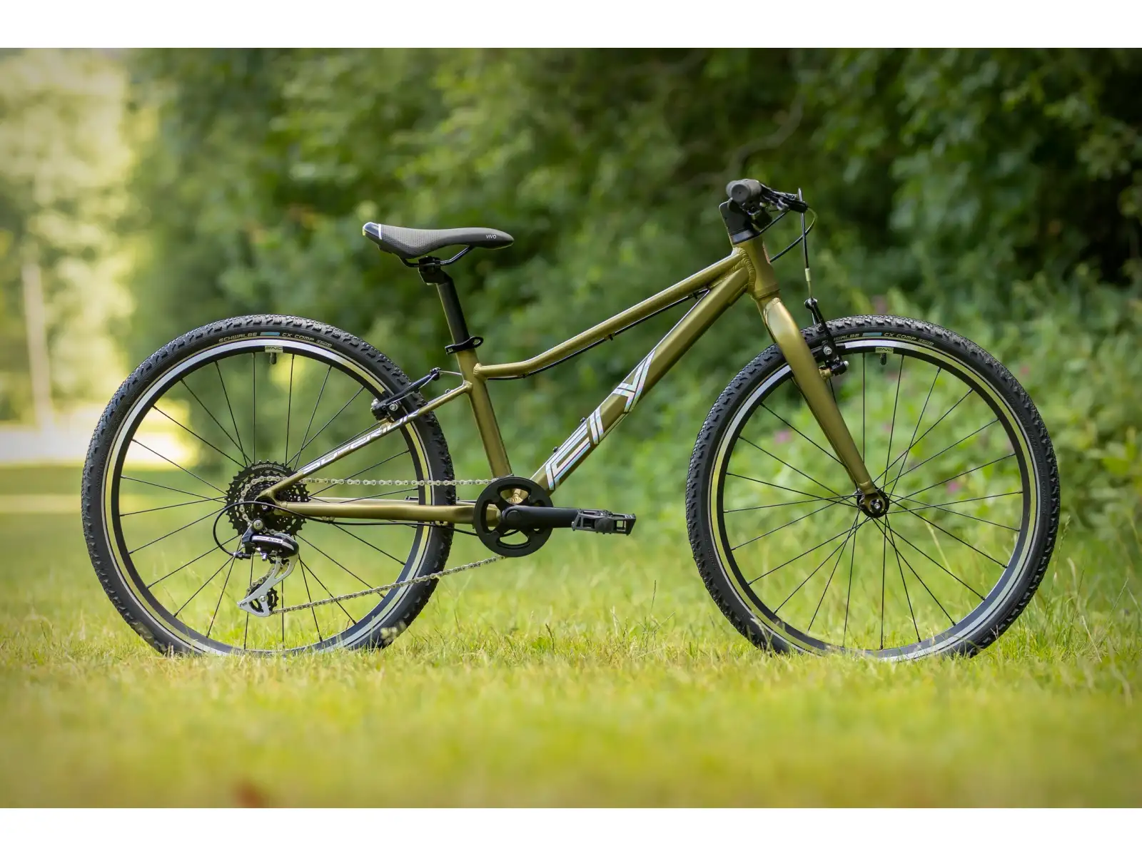 Superior F.L.Y. 24 VB Matte Olive Metallic/Hologram Chrome Detský horský bicykel