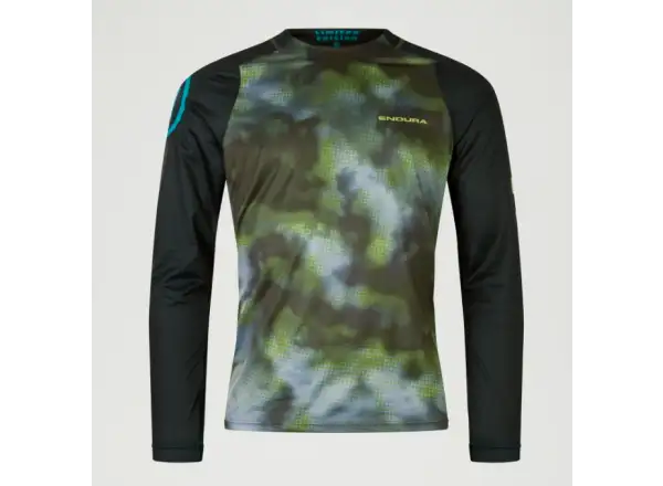 Endura Pixel Cloud pánsky dres dlhý rukáv Black