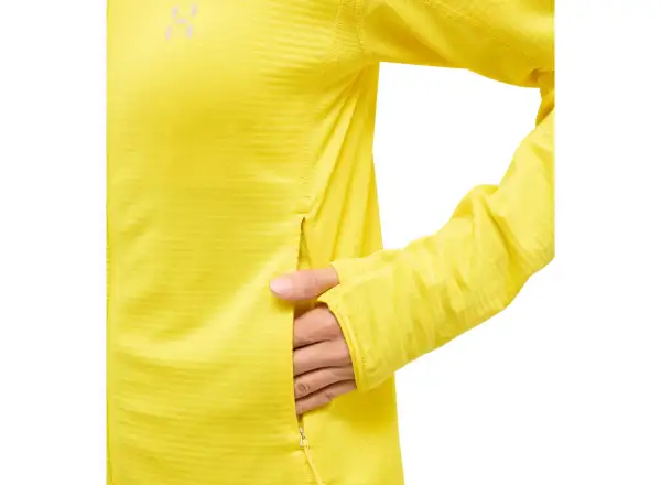 Haglöfs L.I.M Mid Multi Hood dámska mikina s kapucňou žltá