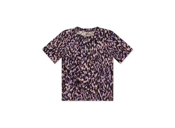 Mons Royale Icon Merino dámske tričko krátky rukáv Rock Leopard