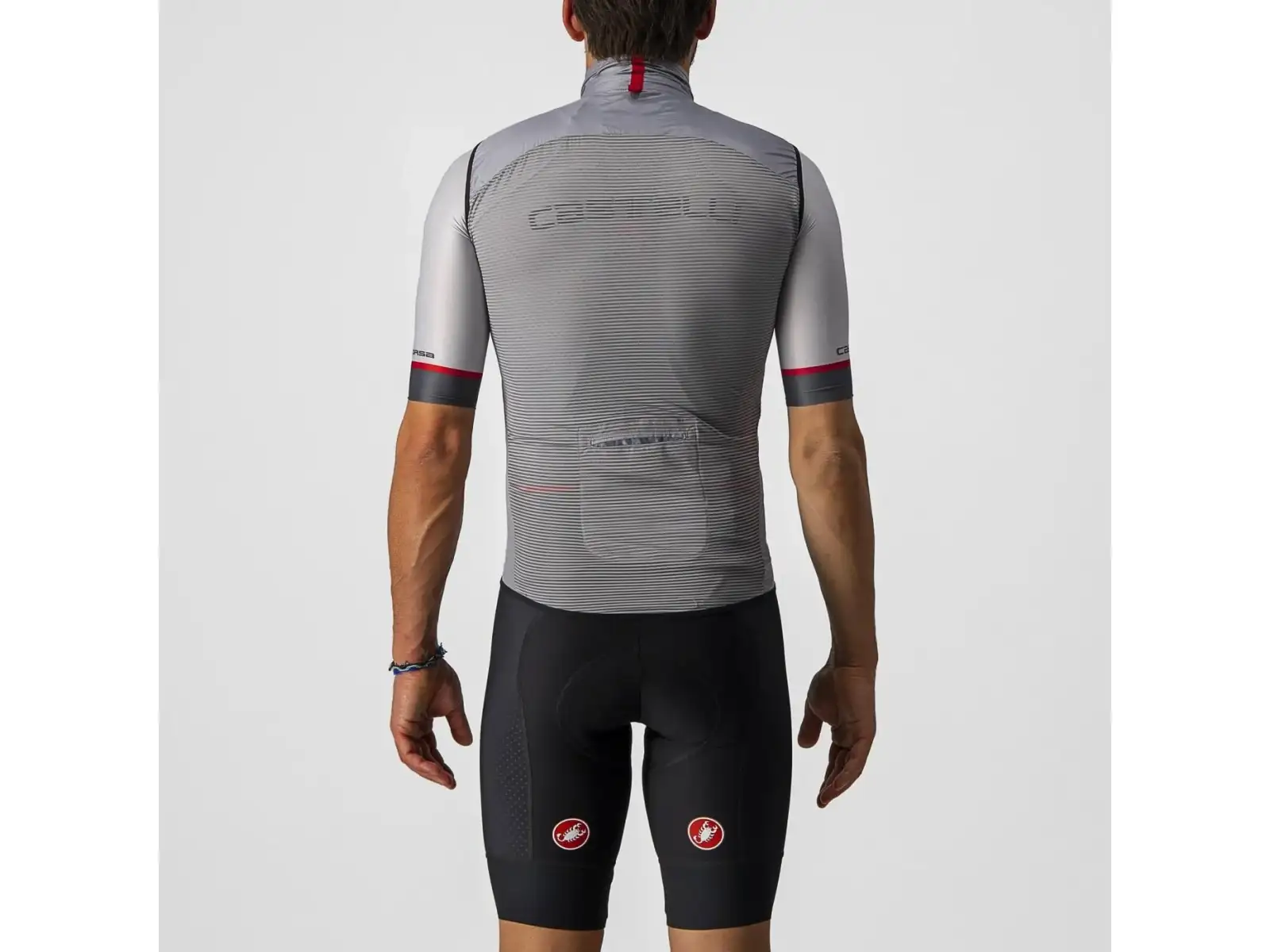 Castelli Aria pánska vesta Silver Gray