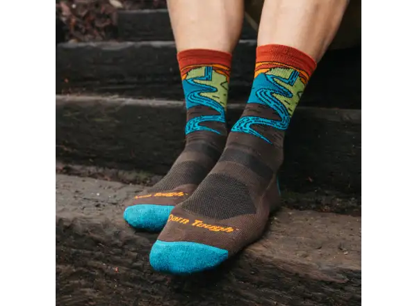 Darn Tough Chasing Waterfalls Micro Crew Lightweight Cushion pánske ponožky Earth