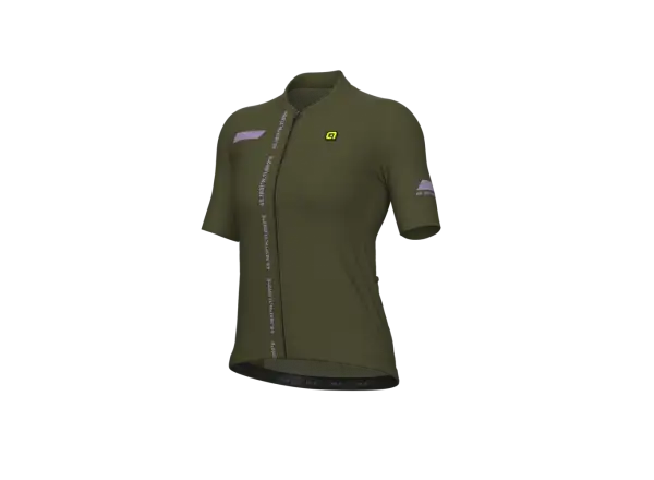 Alé PR-E Follow Me dámsky cyklistický dres krátky rukáv Military Green