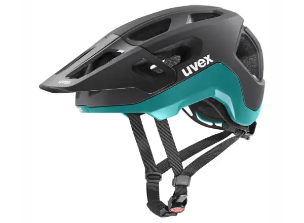 Uvex React MTB prilba Black/Teal Matt