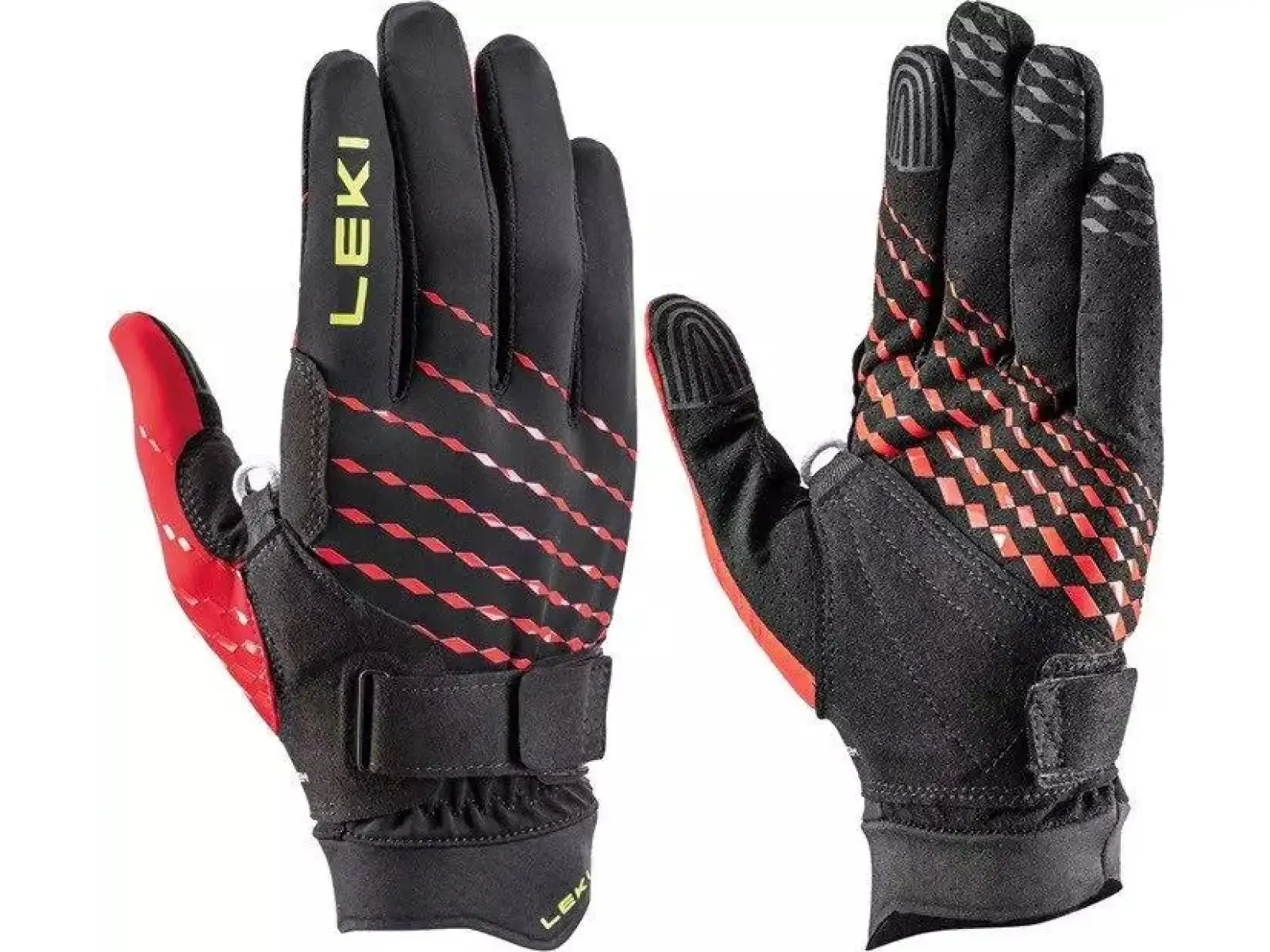 Leki Ultra Trail Breeze Shark rukavice Black/Red/Neon Yellow