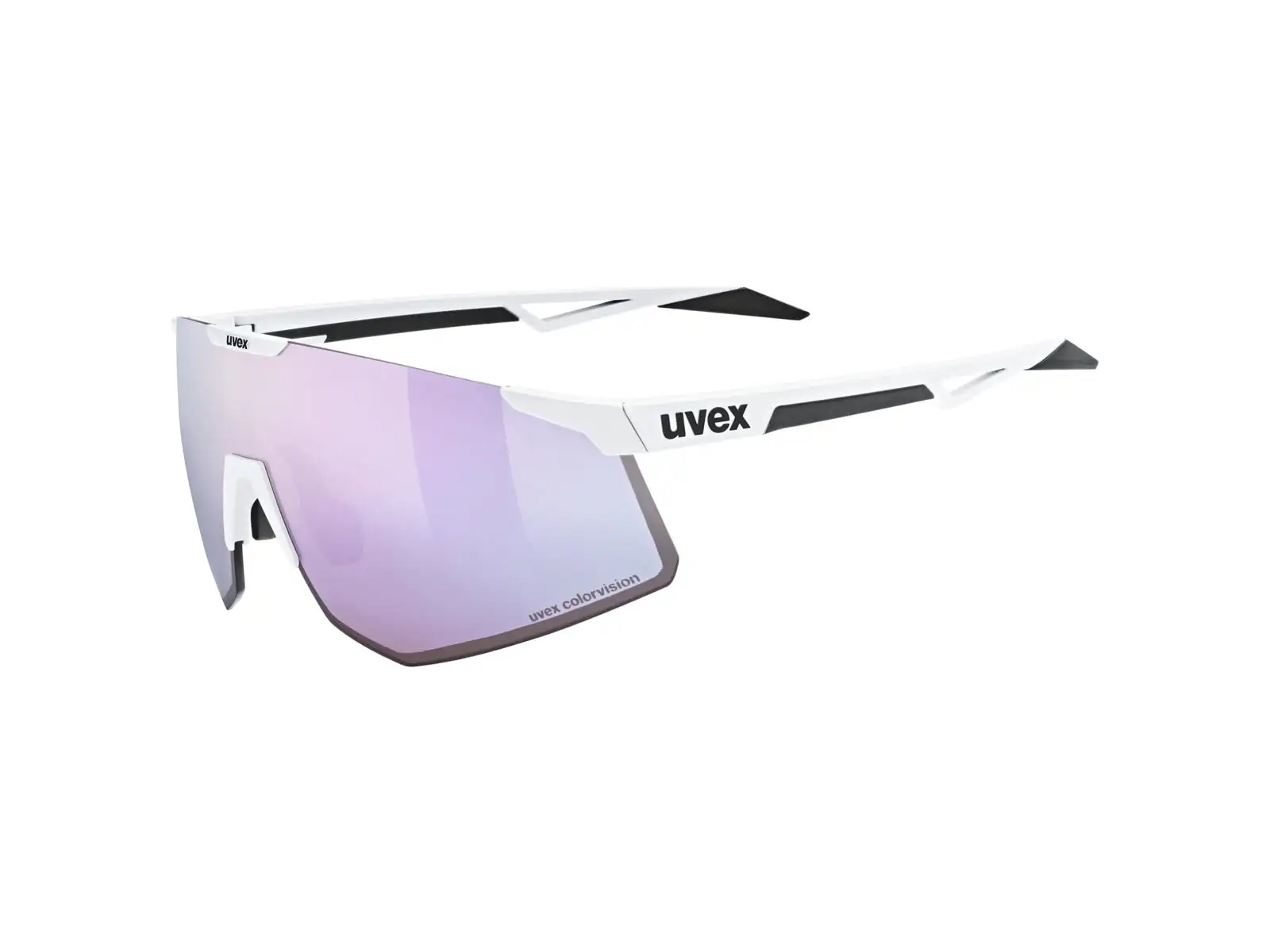 Uvex Pace Perform CV okuliare White Matt/Mir. Lav