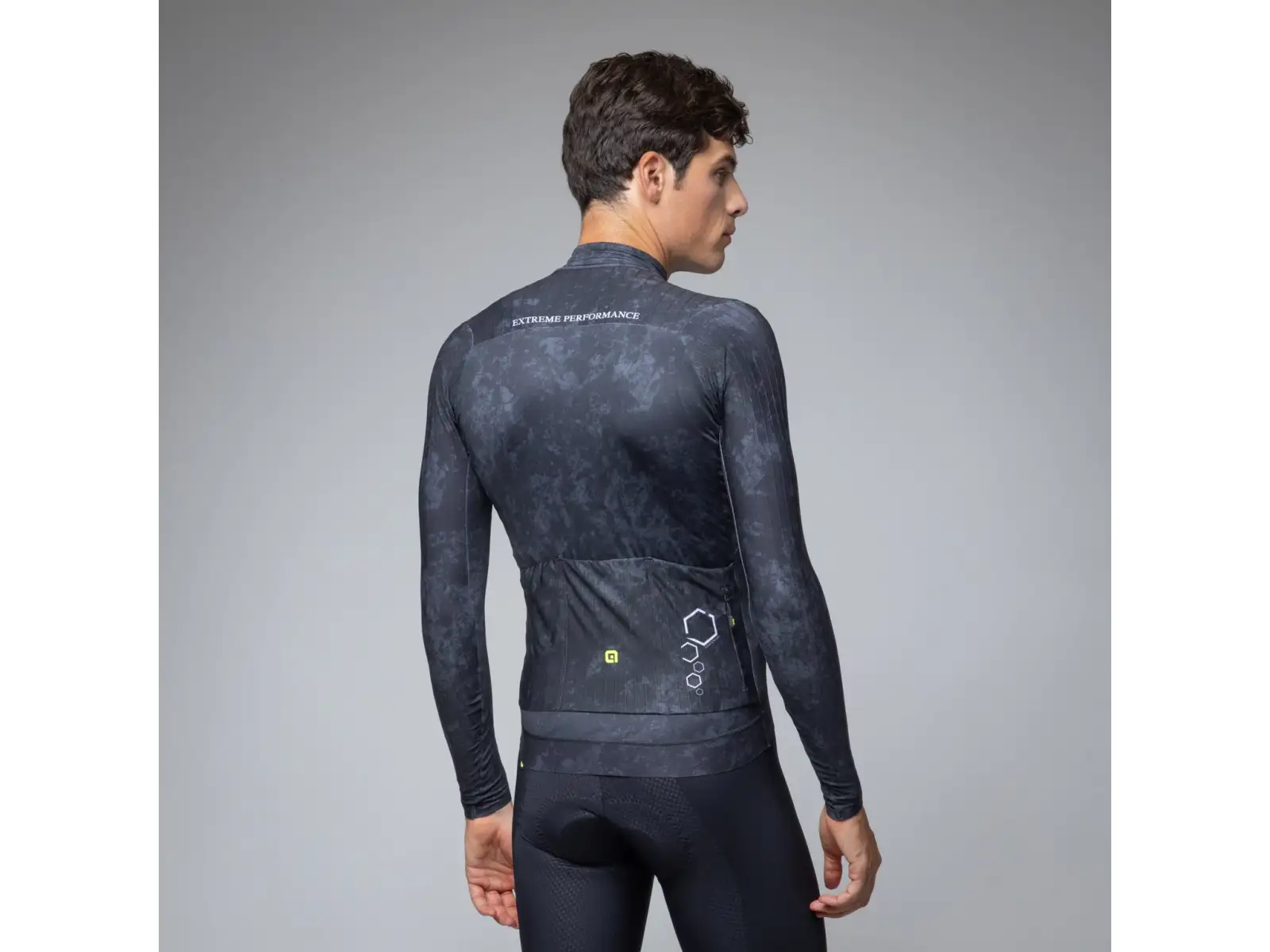 Alé R-EV1 Grafenium pánsky zateplený cyklistický dres Black