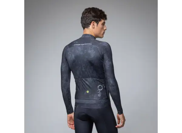 Alé R-EV1 Grafenium pánsky zateplený cyklistický dres Black