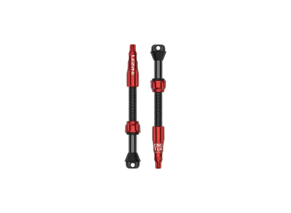 Lezyne CNC Pro bezdušové ventily 60mm Red