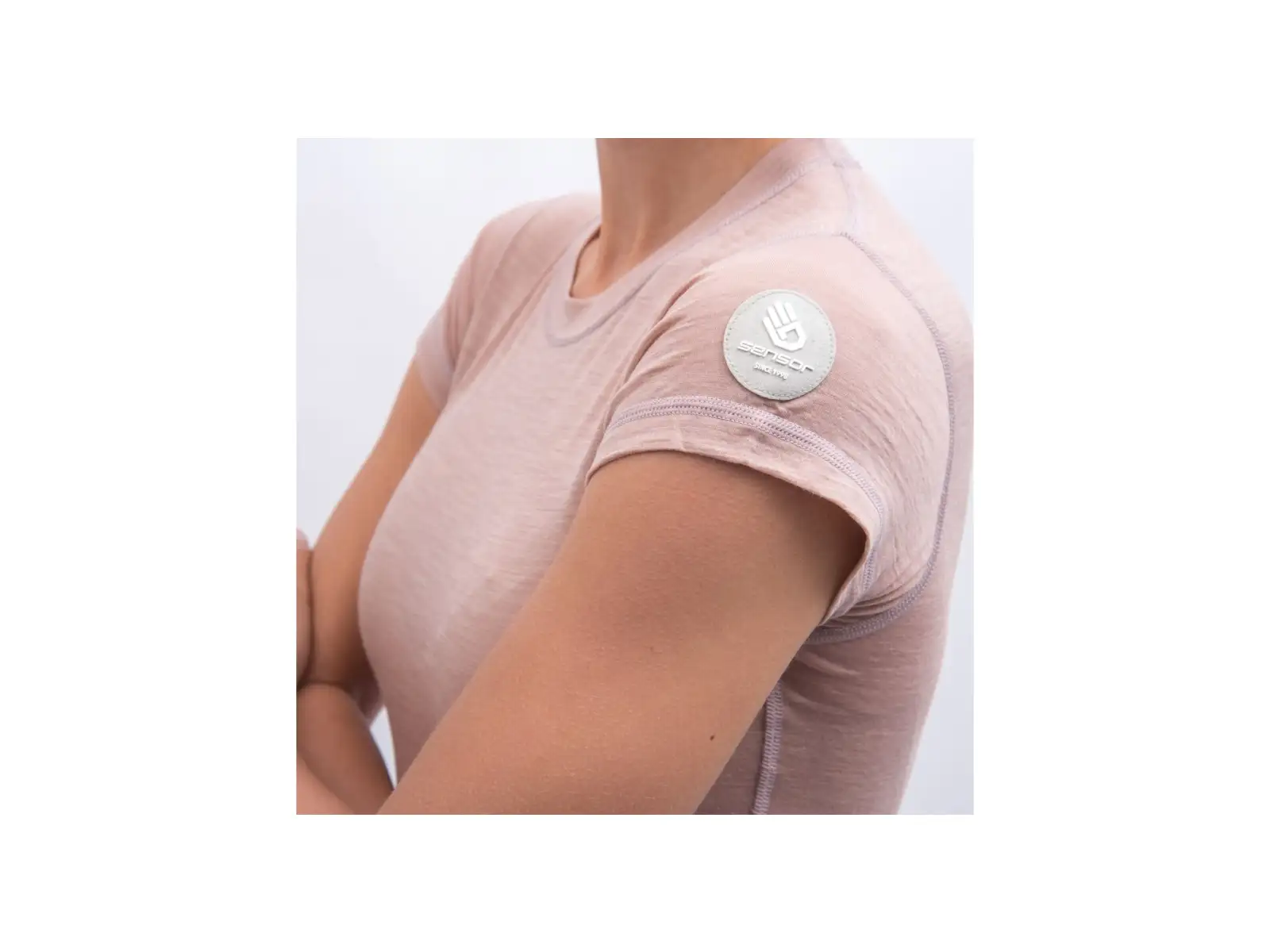 Sensor Merino Air dámske tričko krátky rukáv Dusty Pink