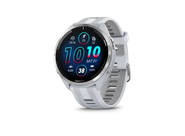 Garmin Forerunner 965 smart hodinky Silver Titan/White