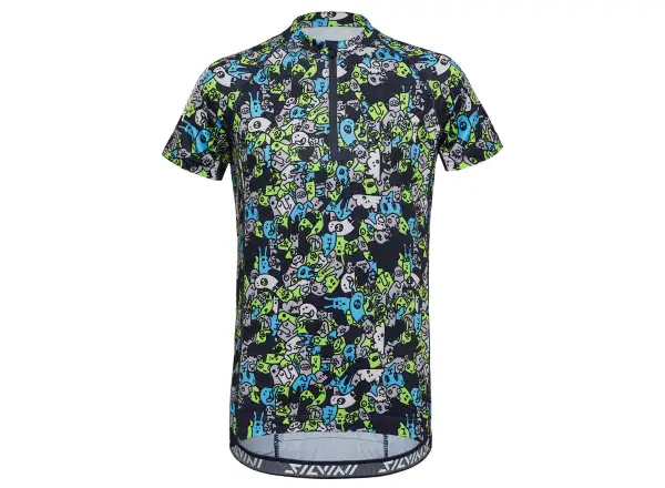 Silvini Scrivia detský dres krátky rukáv Navy/Blush
