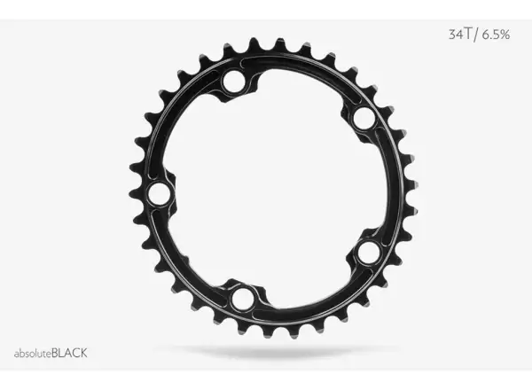 Absolute Black OVAL Road 2x 130/5 prevodník 39 zubov
