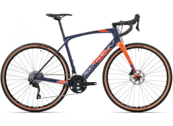 Rock Machine Gravelride CRB 700 gravel koleso gloss dark blue/brick orange/silver