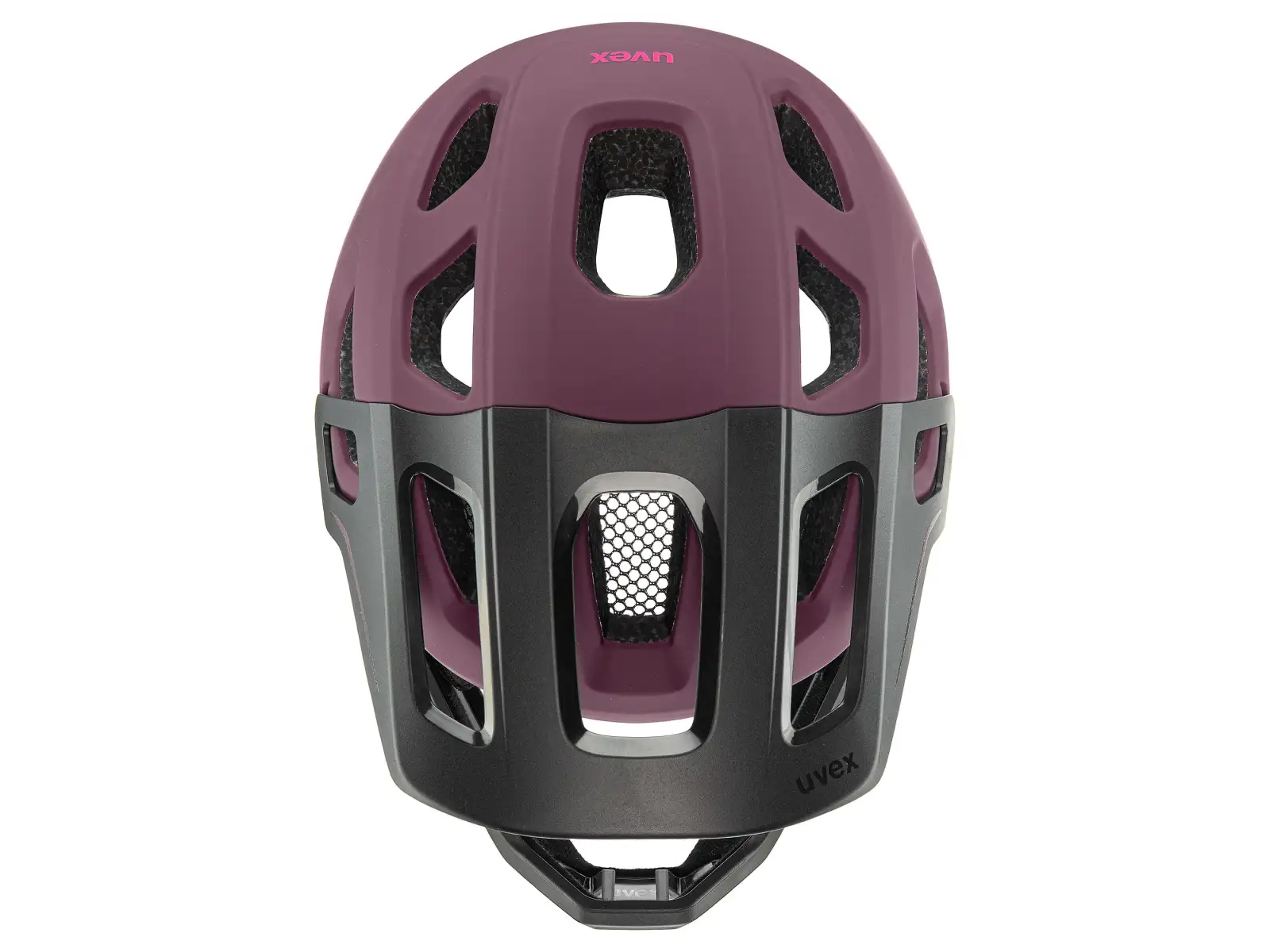 Uvex React JR Fullface MTB prilba Cranberry matt