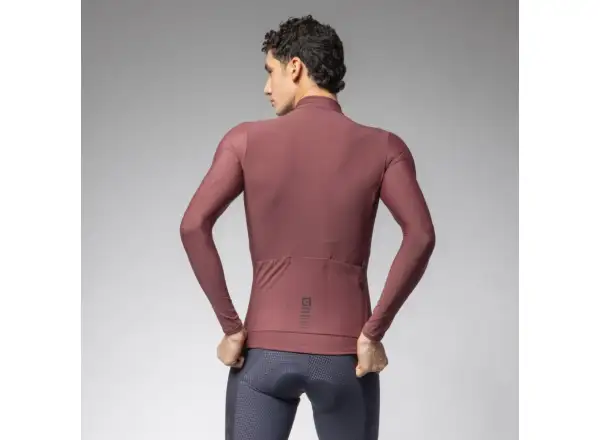 Alé R-EV1 Warm Race pánsky zateplený dres dlhý rukáv Burgundy