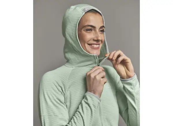 Ortovox Fleece Light Grid Hoody dámska mikina Green Acid