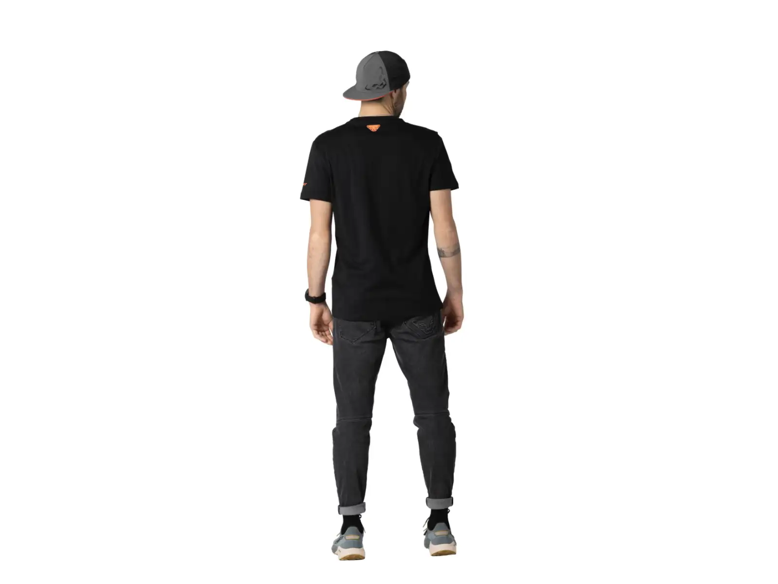 Dynafit Blacklight Cotton pánske tričko krátky rukáv Black Out
