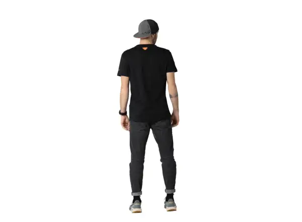 Dynafit Blacklight Cotton pánske tričko krátky rukáv Black Out